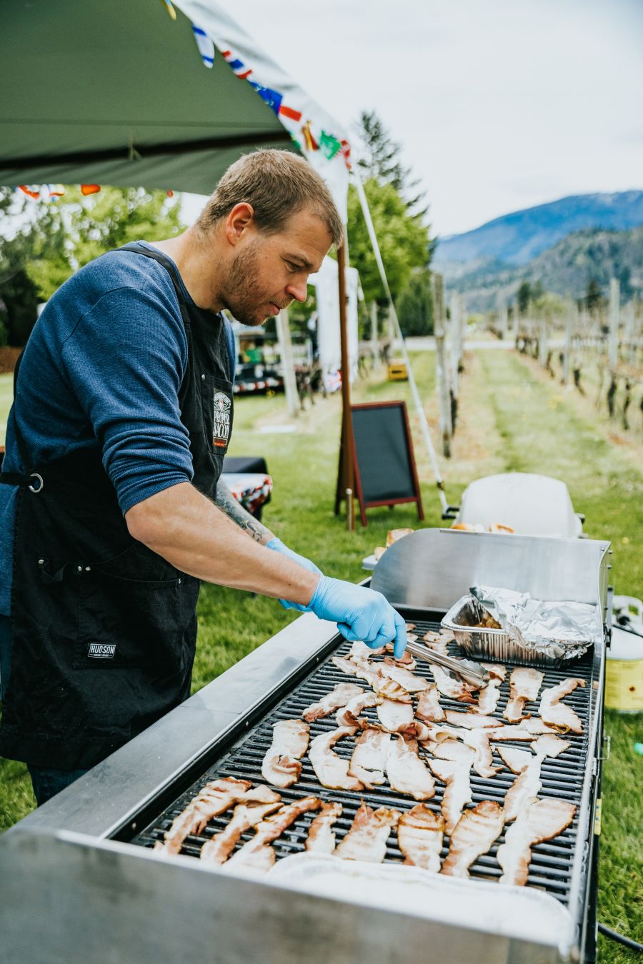 </who>Yes, bacon comes from a pig and its best grilled crispy.