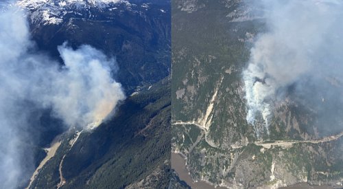 UPDATE: Wildfire beside Hwy 1 near Hell's Gate remapped at 27 hectares
